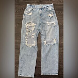 American Eagle Highest Rise 90’s Boyfriend Jean. Size 10 Regular. Stretch .